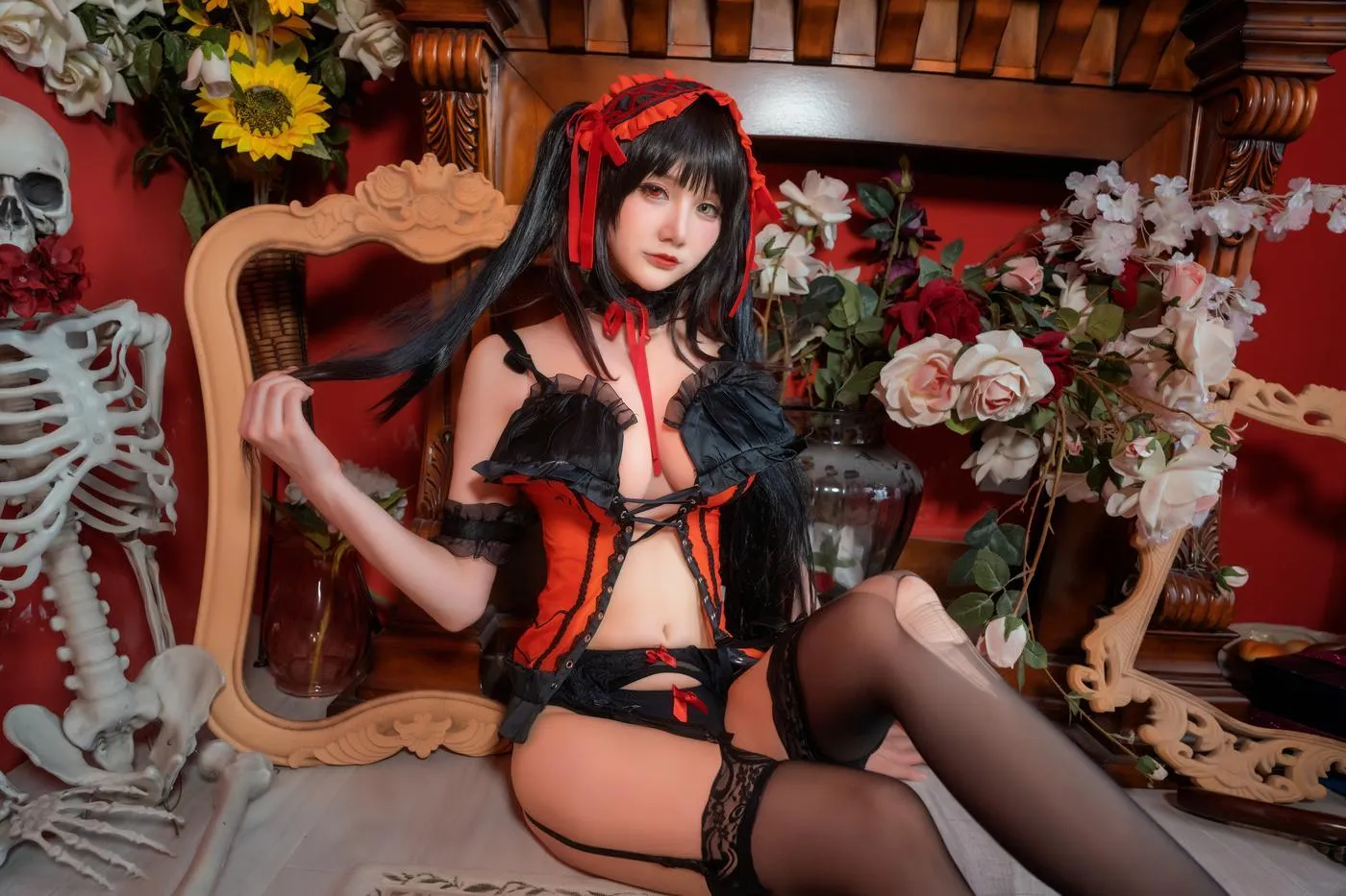 仙九Airi – NO.10 狂三内衣 [21P]插图3